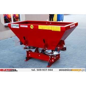 Rozsiewacz nawozów dwutarczowy TYTAN 400L 